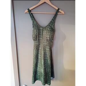 Denim & Co. Beach Y2K Handkerchief Hem Forest fairy Earthy boho whimsical Dress
